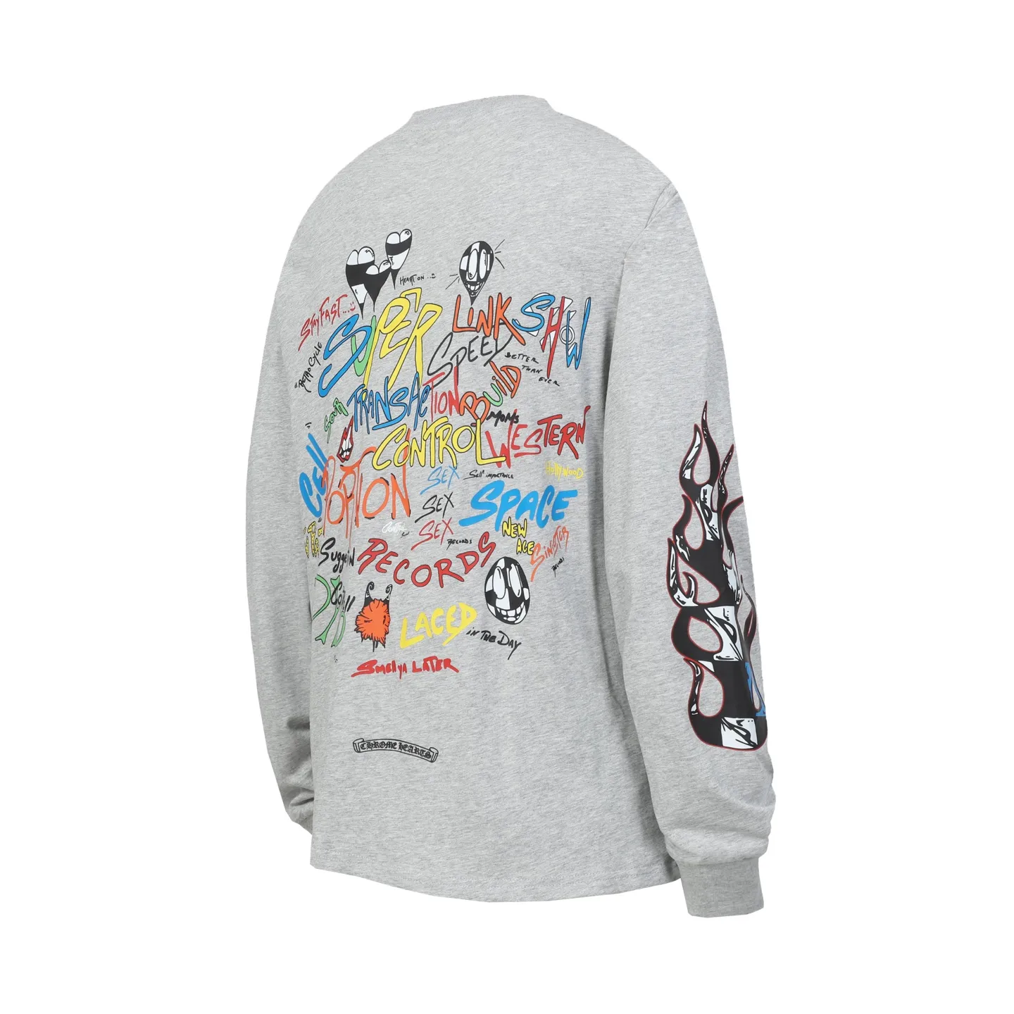 P160 Cross-border model. Those who pursue quality, please do not place an order. -Chrome Hearts/Chrome Hearts Sanskrit printed popular long-sleeved T-shirt -High weight, high density and high quality. The wool is soft, delicate and skin-friendly. It feels soft and silky. It has excellent warmth and skin-friendly properties.